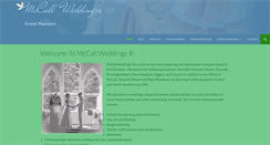 Desktop Screenshot of mccallweddings.com