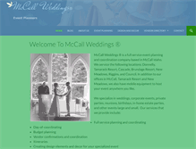 Tablet Screenshot of mccallweddings.com